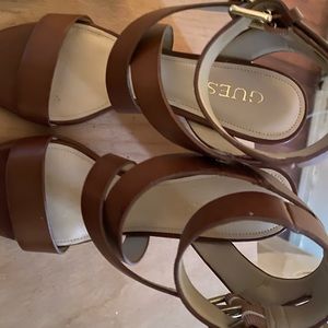 Brown guess heels